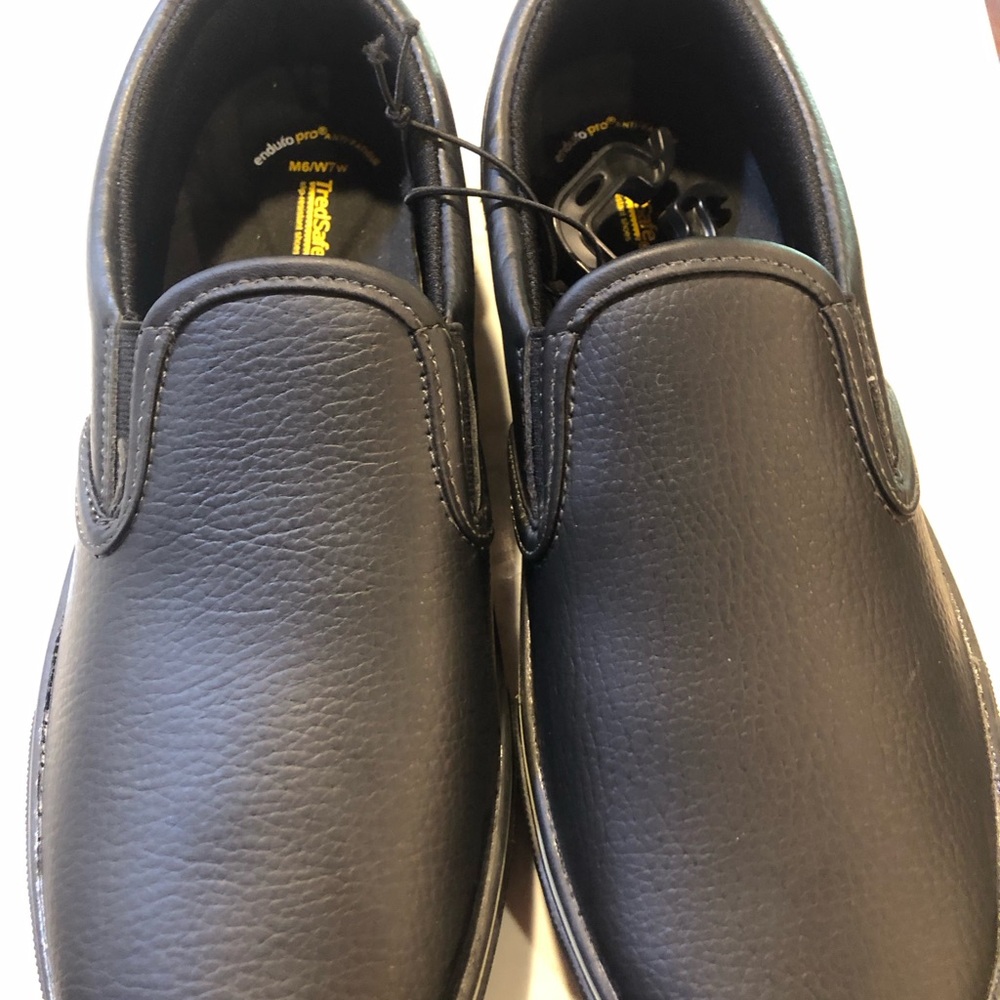 Skechers Black Slip-On Loafers with Elastic Panels